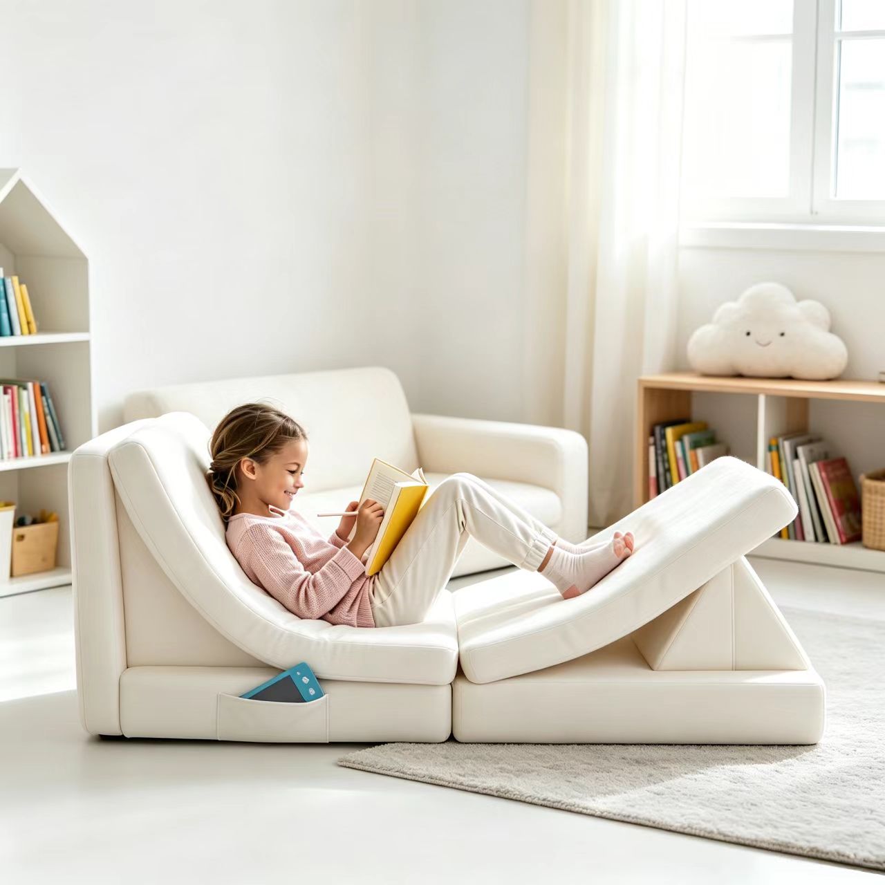 Compressed Sofa in a Box – Modular Kids Play Couch – Convertible Folding Sofa for Toddlers